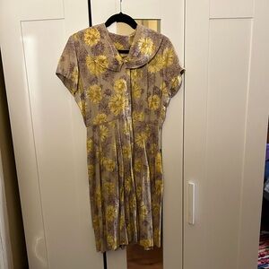 True Vintage Sunflower Dress L